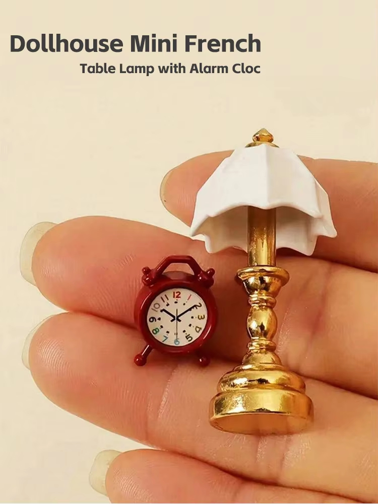 Digital Alarm Clock - Mini Lámpara de Mesa Francesa para