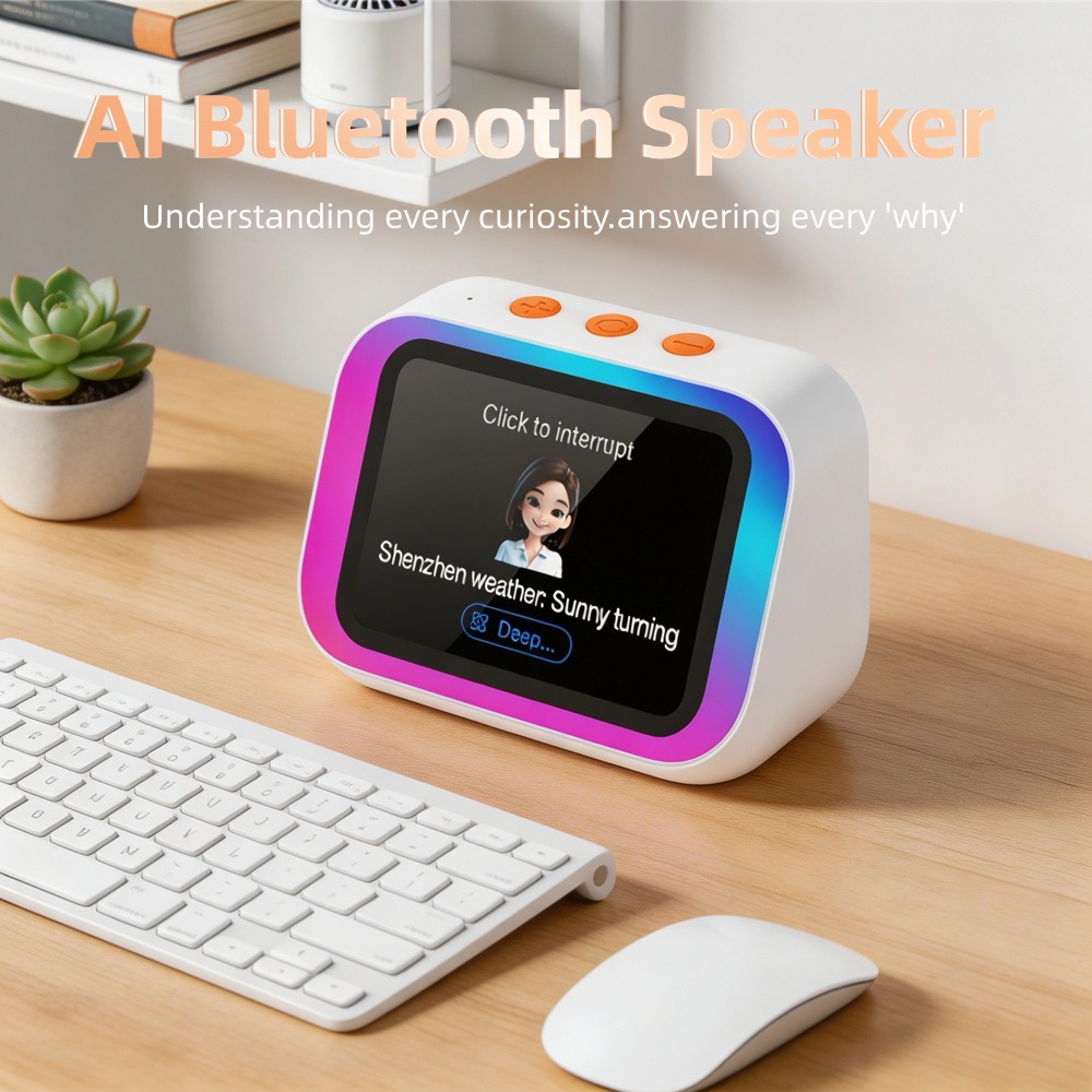 Digital Alarm Clock - Altavoz Bluetooth con IA 5.4, Asistente