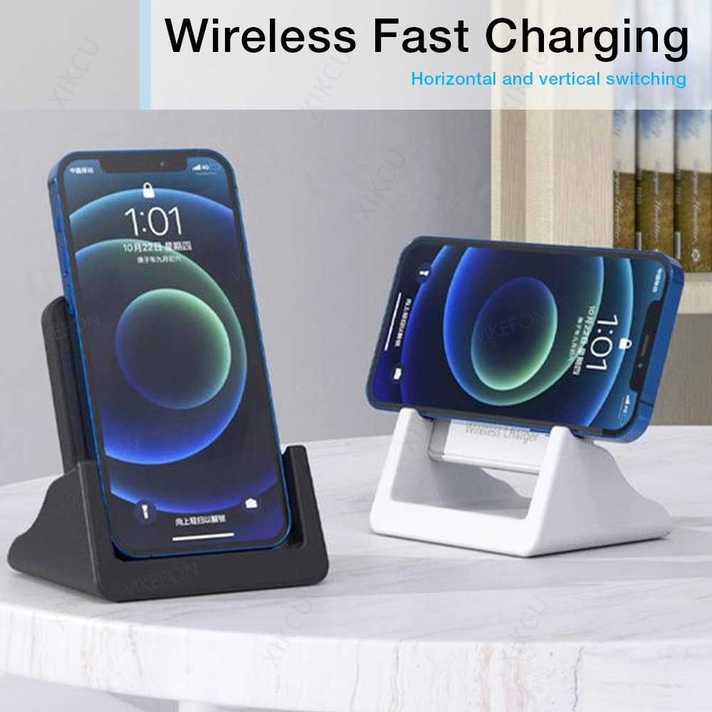 Wireless Phone Charger Pad - Soporte de escritorio extraíble para teléfono,