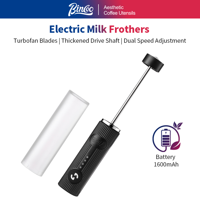 Electro Gadgets - BINCOO-espumador de café eléctrico, recargable por