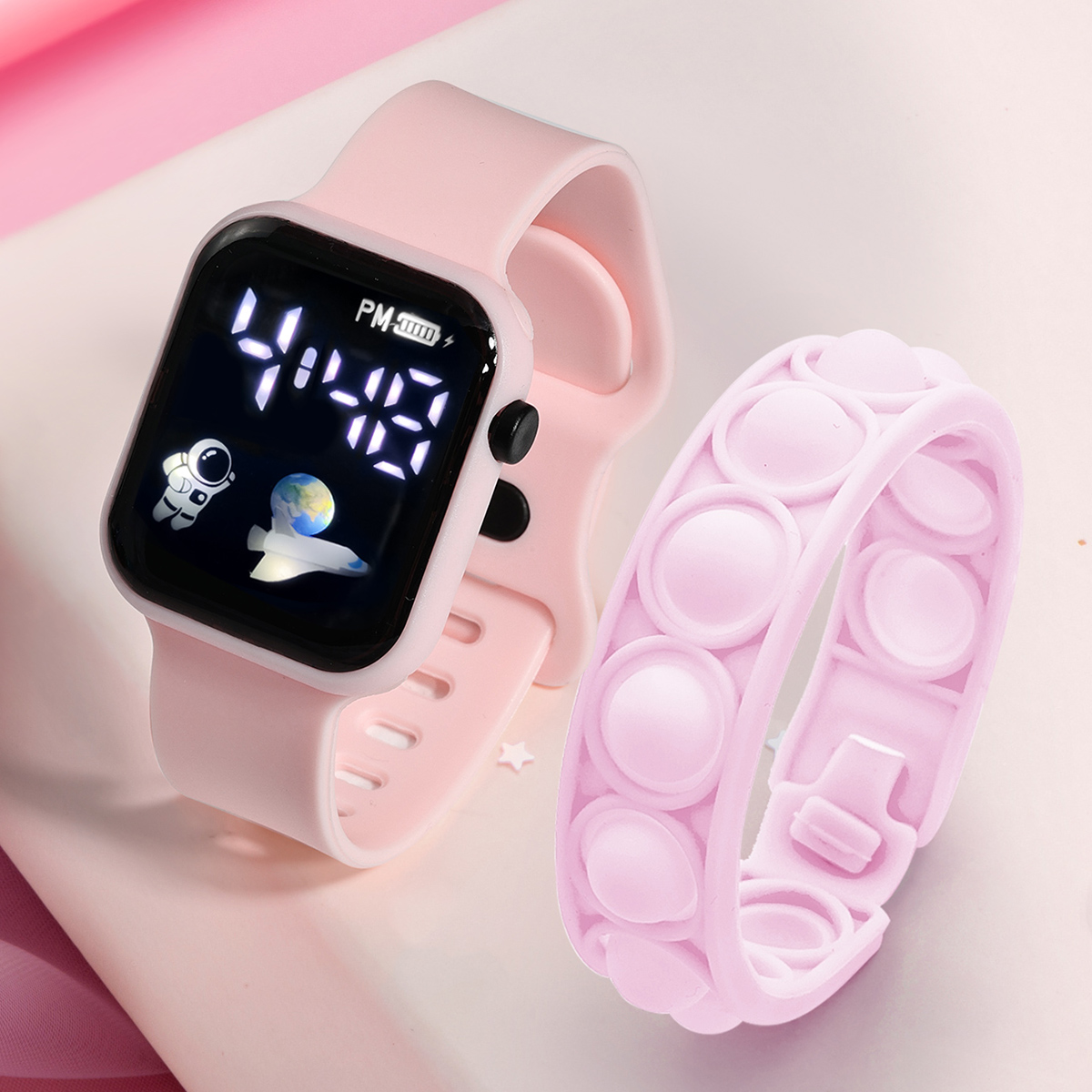 Smart Watch Kids - Reloj inteligente de 2 piezas para