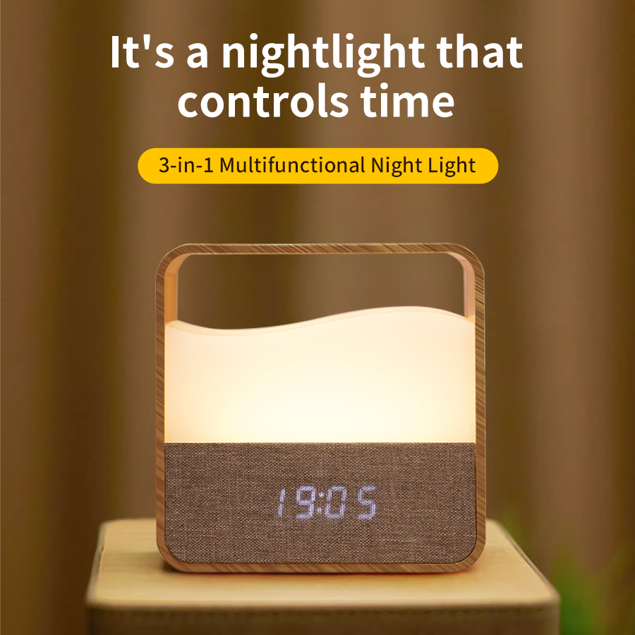 Luz nocturna LED con reloj, re - Digital Alarm Clock reseña y precio