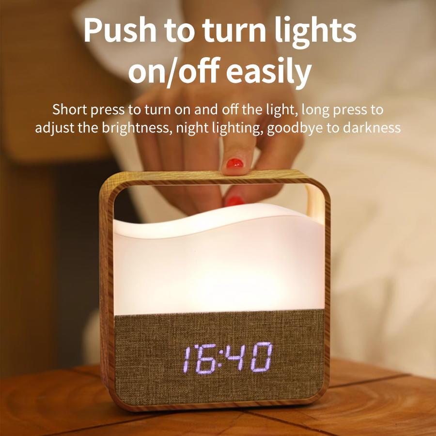 Luz nocturna LED con reloj, re - Digital Alarm Clock reseña y precio