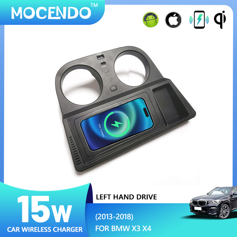 Para BMW X3 F25 X4 F26 2014-20 - Wireless Phone Charger Pad reseña y precio