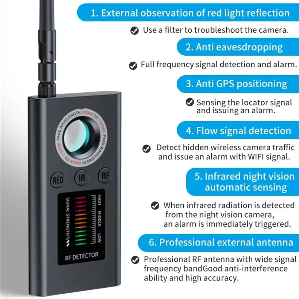 Detector de Cámaras Ocultas, D - Electronics Gadgets Sale reseña y precio