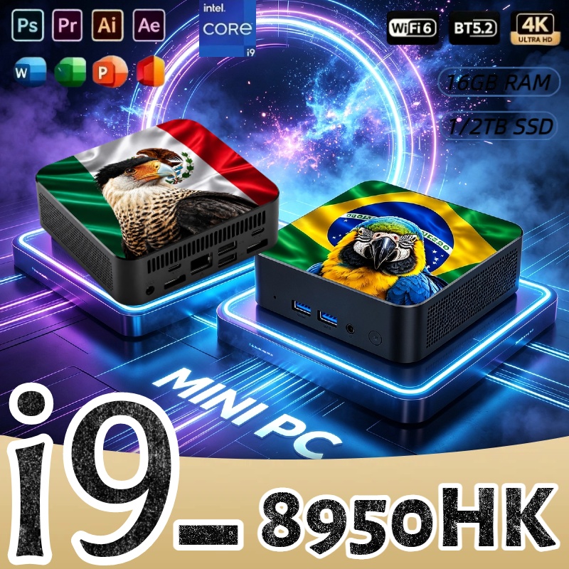 Mini PC Core i9-8950HK, 16GB R - Mini Pc Windows reseña y precio
