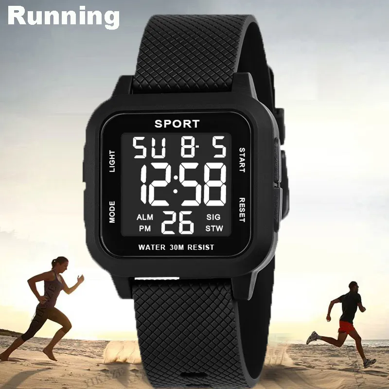 Reloj Deportivo Negro para Hom - Digital Alarm Clock reseña y precio