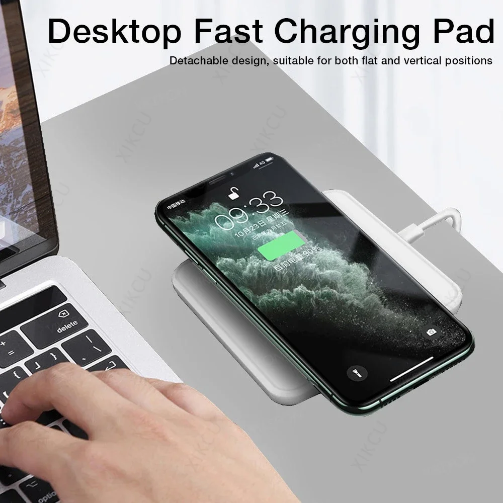 Soporte de escritorio extraíbl - Wireless Phone Charger Pad reseña y precio